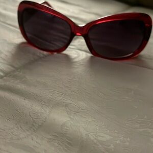 Betsey Johnson red sunglasses